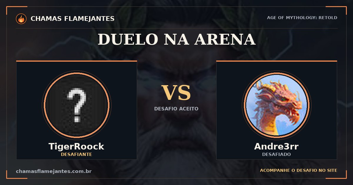 TigerRoock desafiou Andre3rr • Arena X1