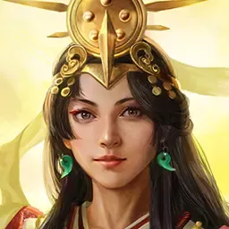 Retrato de Amaterasu em Age of Mythology: Retold
