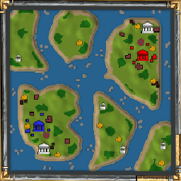 Imagem completa do mapa Islands-Locked Team